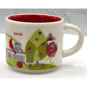 Starbucks 2017 OHIO BEEN THERE Series Espresso Coffee 2oz Mini Small Mug Cup EUC
